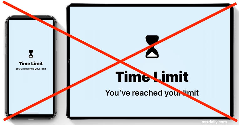Limit screen time 