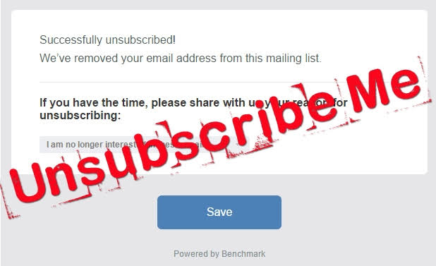 Mail list unsubscribe 